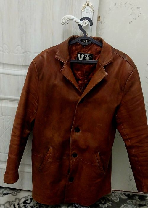 Натуралный кожа кастюм