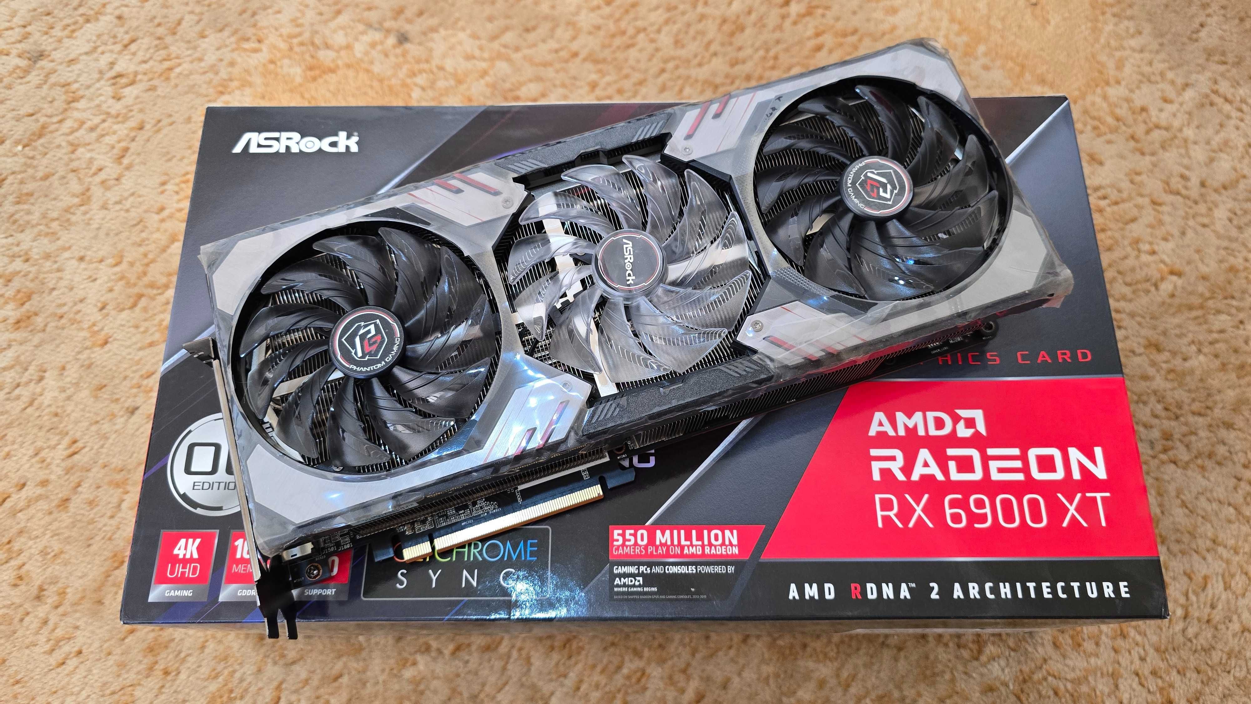 Видеокарта ASRock AMD Radeon RX 6900 XT Phantom Gaming OC 16Gb
