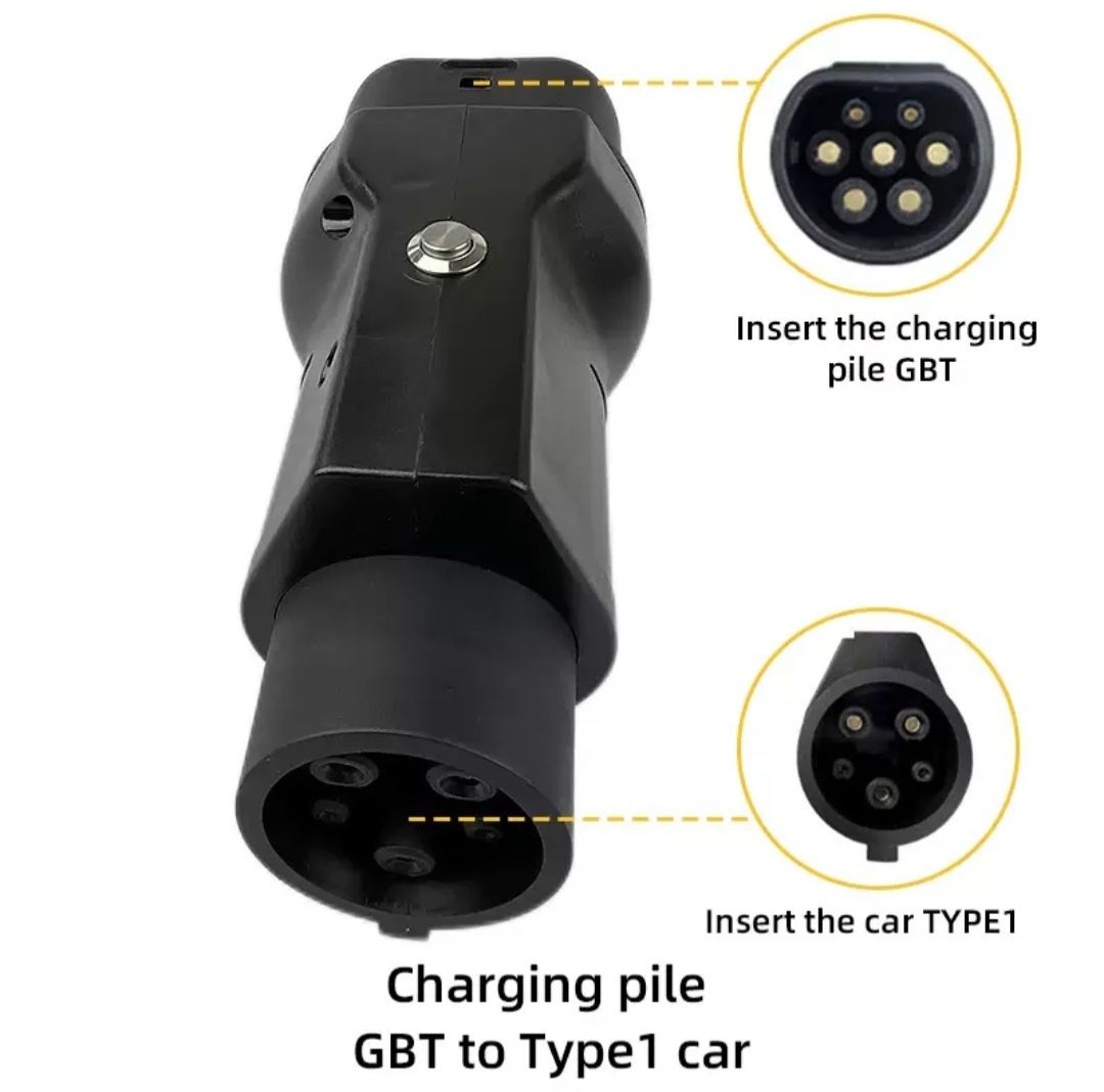 Переходник для зарядки GB/T to Evropa, GB/T to USA, GB/T to Tesla.
