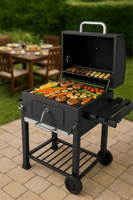 Ново барбекю на дървени въглища Kentucky 114 х 108см