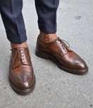 Pantofi derby 42 brogue Bata Italy piele naturala moale