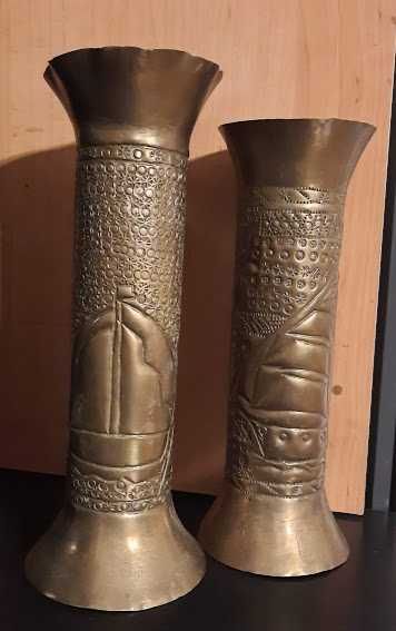 2 vaze alama stil trench art