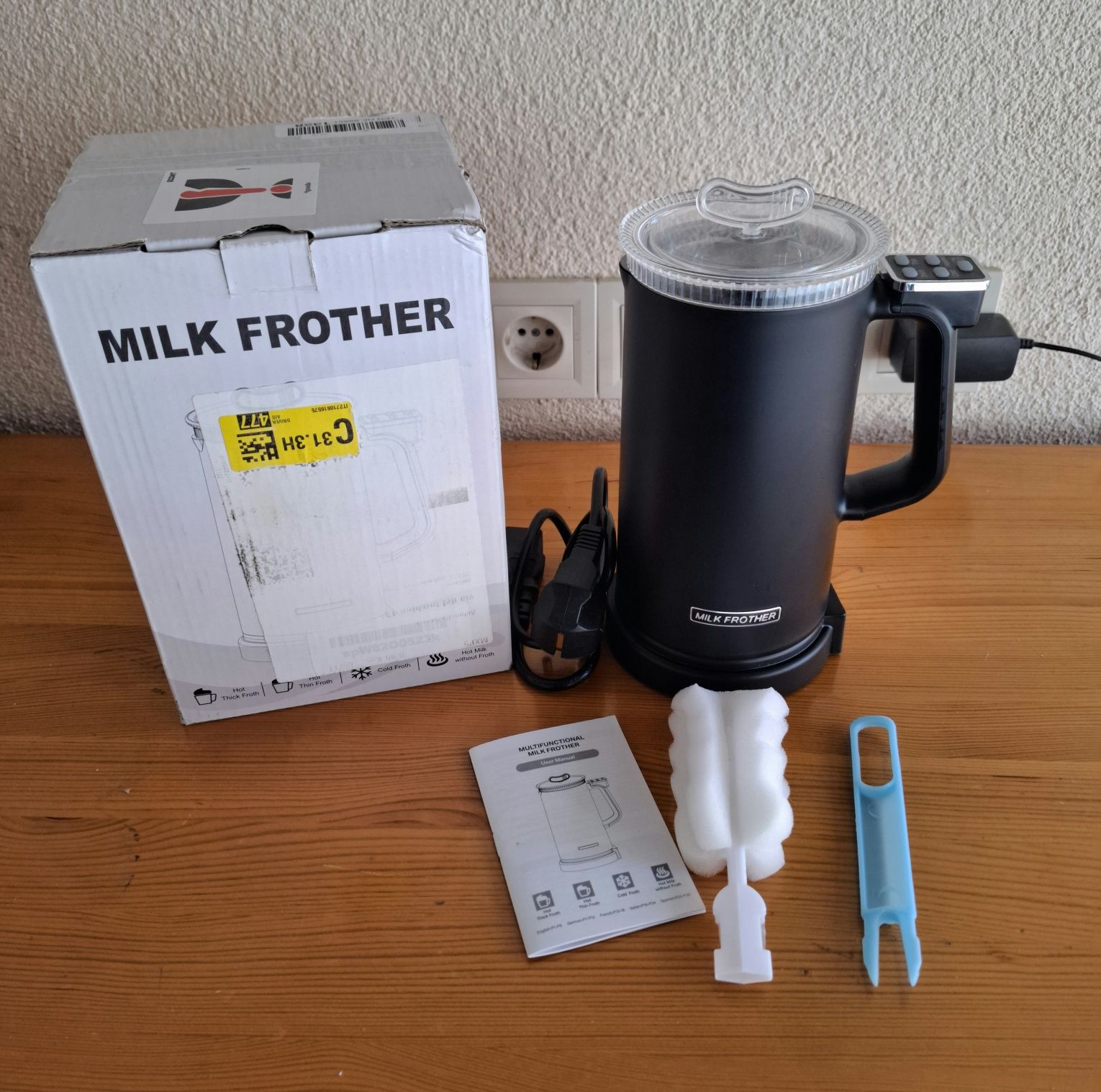 Пенообразувател за мляко/капучинатор BNEHHOV 5 в 1,600W 350 ML