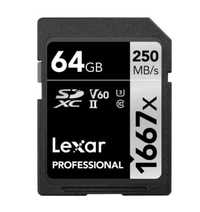 Card Sd Lexar 1667x 250mb/s V60 XCII noi 2 buc