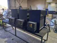 Soba metalica pentru sauna sau spatii mici,cu geam termorezistent