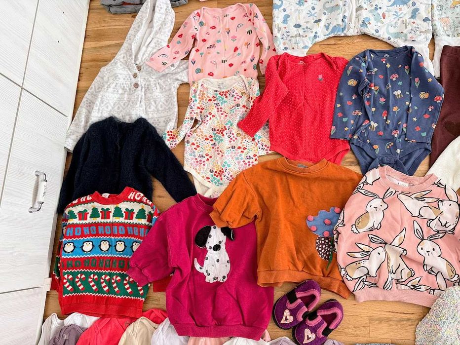 Лот за момиче есен/зима 80/86 - дрешки основно на Next и H&M 50+ части