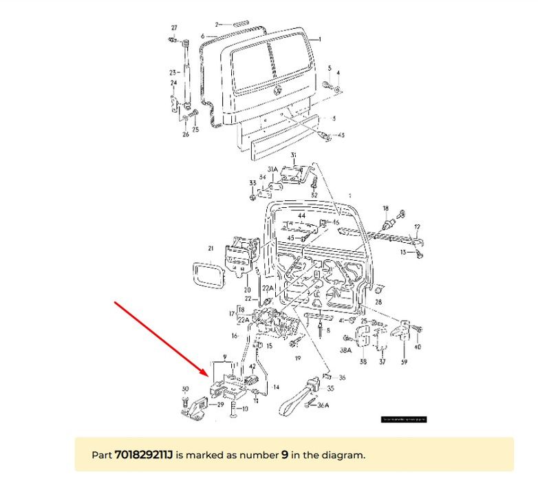 Брава За Багажник, Vw, Transporter T4, Единична Врата