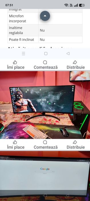 De vânzare monitor 
LG UltraWide 35WN75C-B/W Mo
  Preț 1200 lei negoci