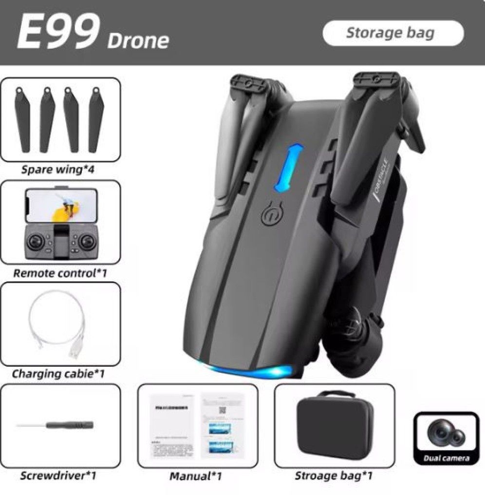 HD 4K Дрон с две камери K3 E99 PRO DRONE