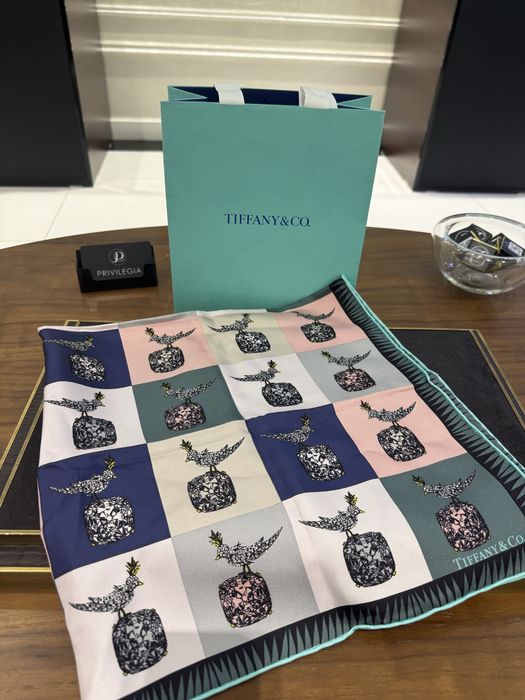 NEW Платок Tiffany & Co Bird on a Rock 720206