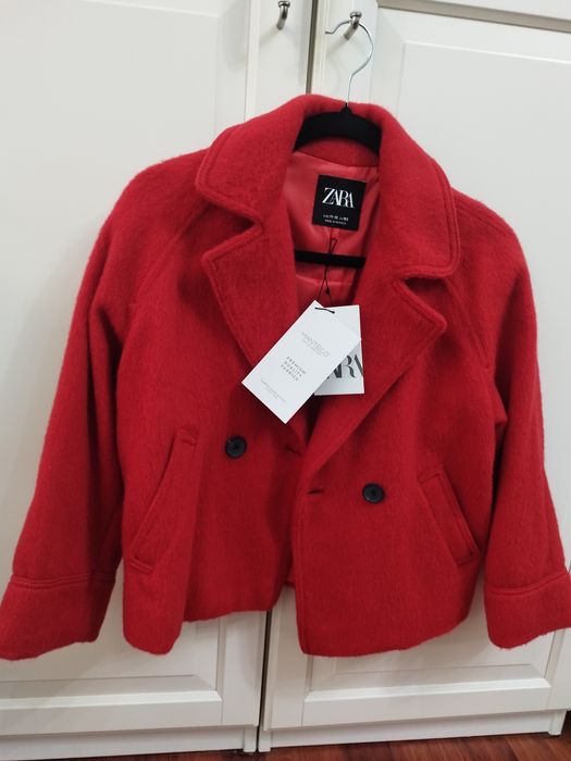 Висок клас вълнено палто Zara