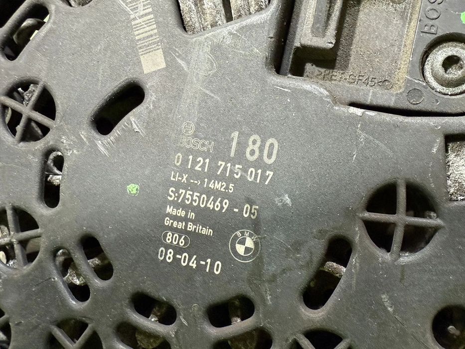 ALTERNATOR BMW 320I SERIA 3 E90 LCI 2.0 BENZINA 2009 COD OEM 755046905 2005-2013