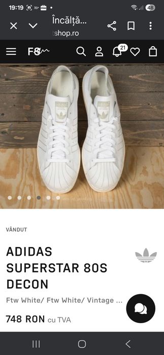 Vand Sneakers adidas superstar 80s decon