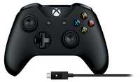 Gamepad Microsoft Xbox One Wireless Controller Black cablu USB nou