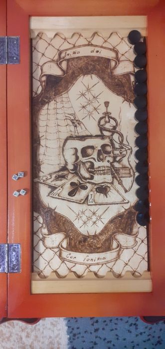 Нарды кустарные из дерева