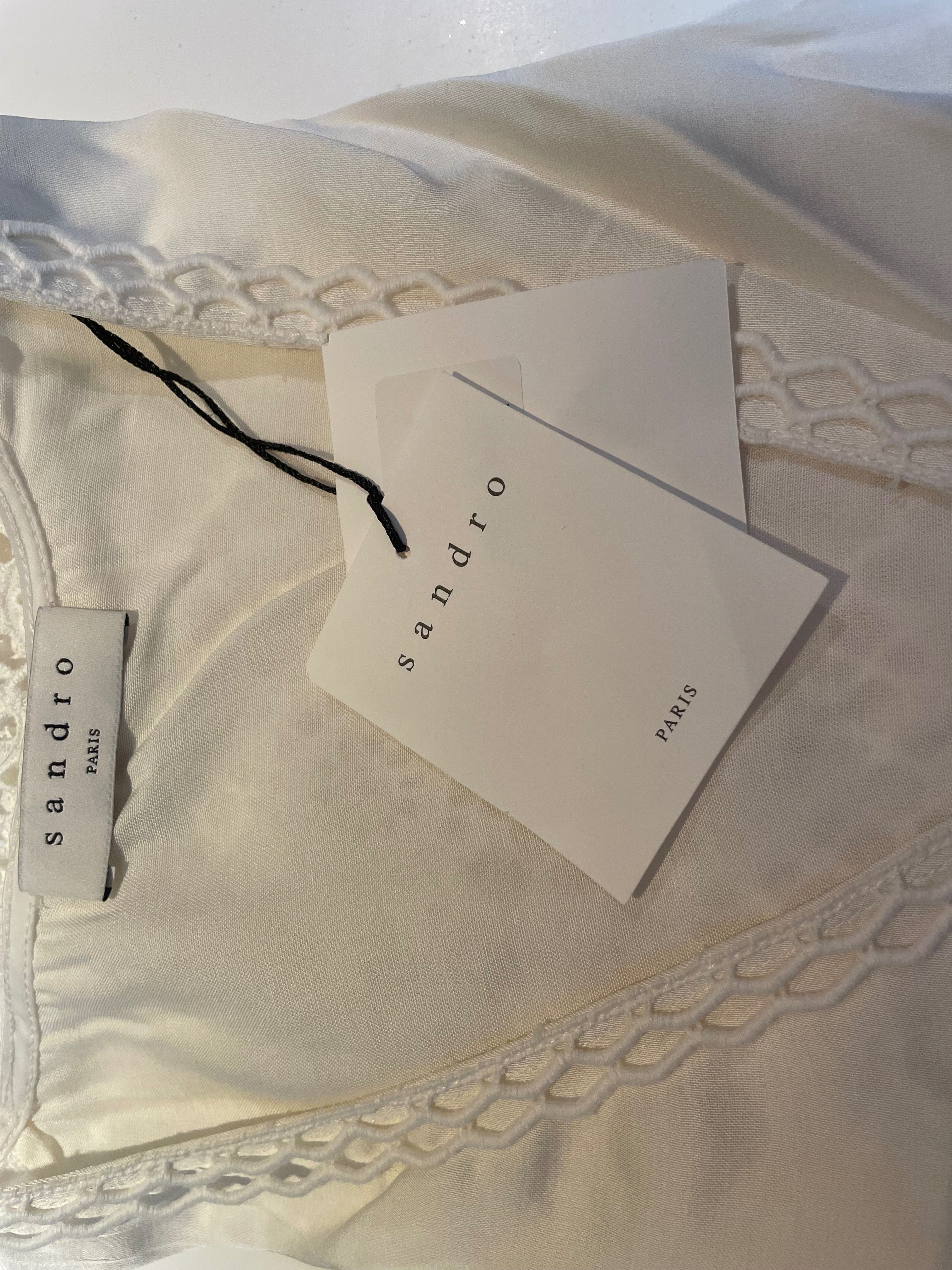 Sandro Paris Дамски Топ Size 3 / L Lace
