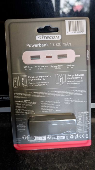 Baterie externa Sitecom 10000mah