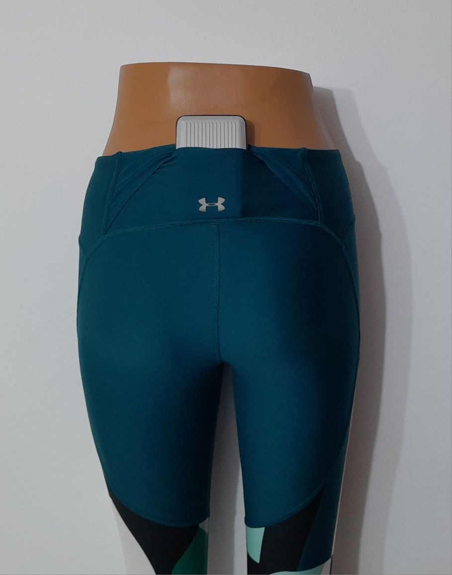 Colanti Under Armour Heat Gear, leggings sport, alergare, mărimea S