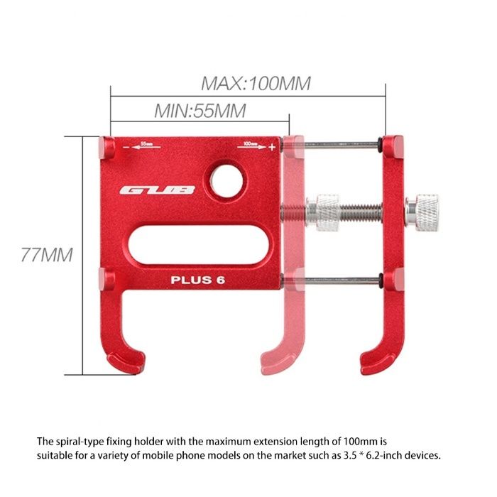 Suport telefon GUB Plus 6 bicicleta trotineta xiaomi moto aluminiu 360