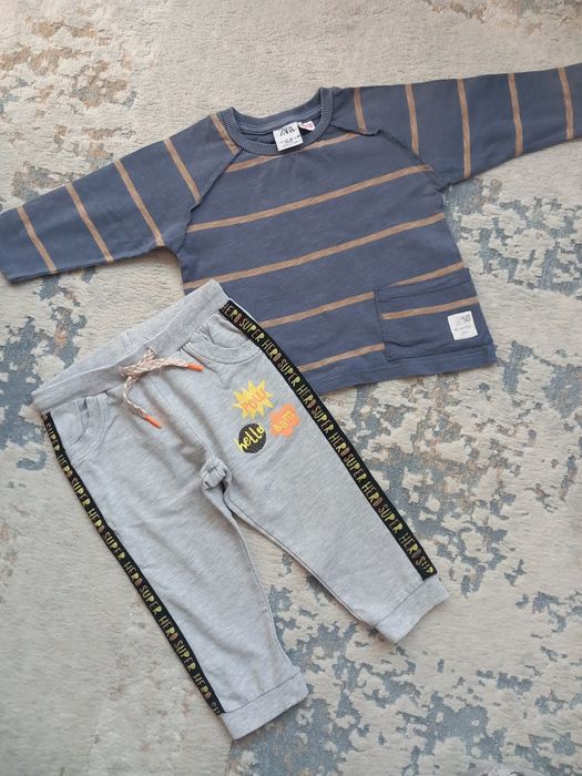 Bluza + pantaloni baiat 86 Zara / Cocodrillo