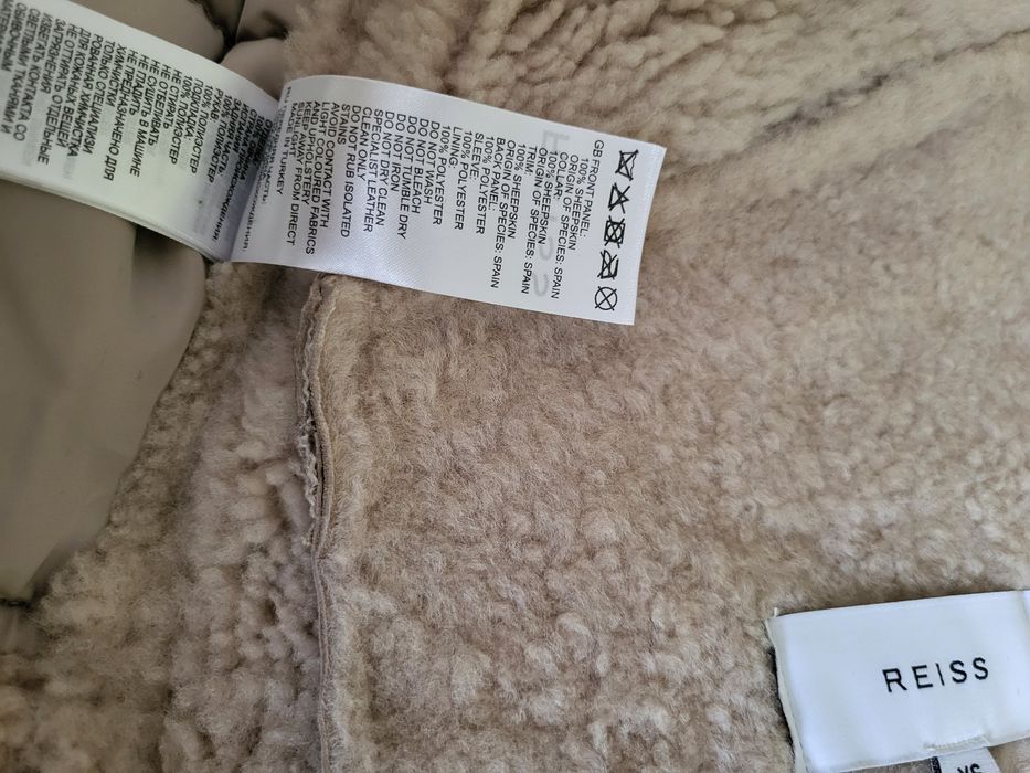 Haină piele și blană naturală Reiss