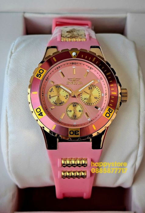 INVICTA Pink Lady 38 mm, Инвикта нов дамски часовник