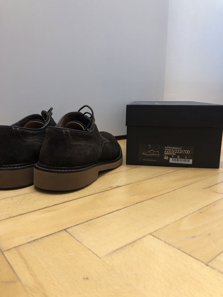Pantofi barbați , Massimo Dutti, piele intoarsa