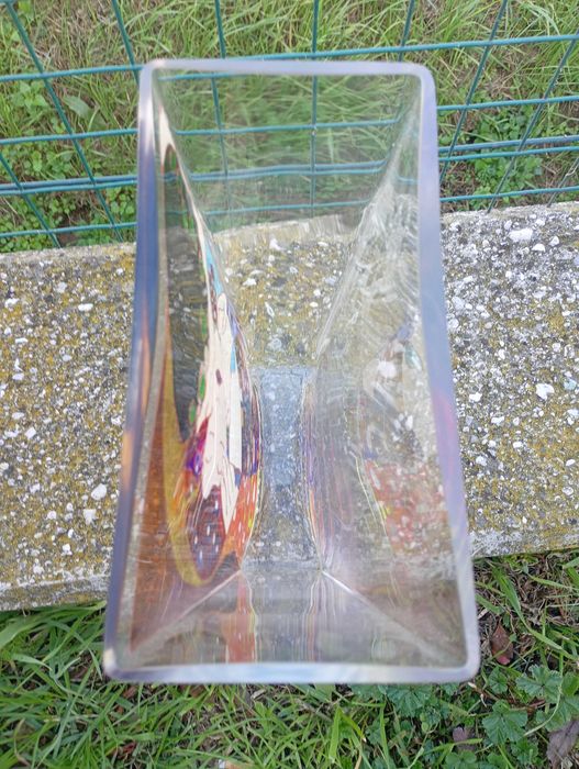 Стъклена ваза ръчна изработка