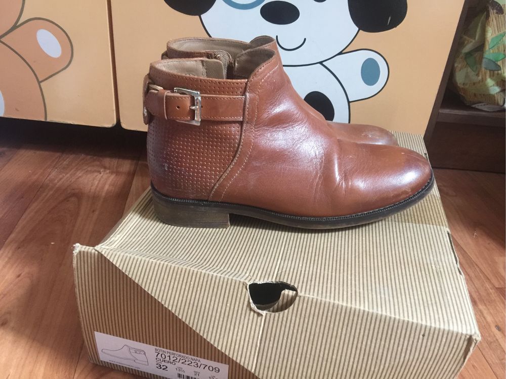 Сапожки Massimo Dutti, кожа