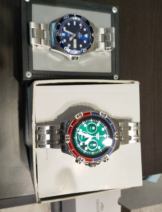 Часовник Orient Ray ll и Fossil gareth 5