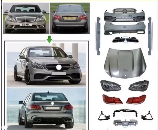 AMG пакет за w212 пълeн фейслифт капак калници фарове стопове