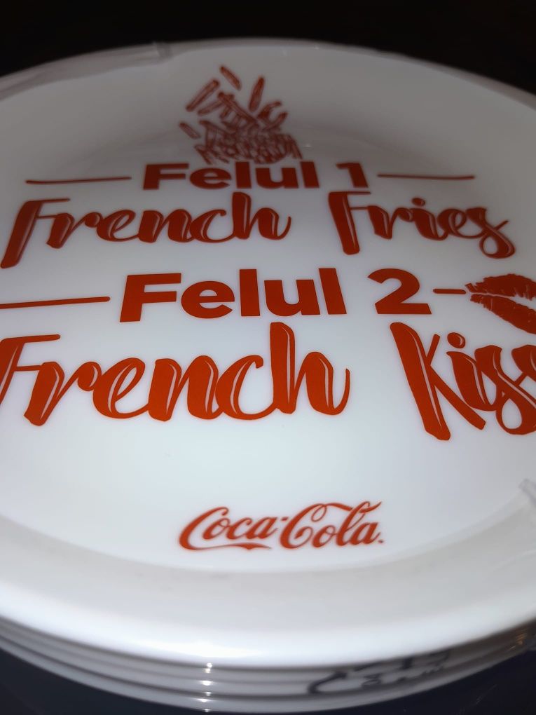 Coca-Cola set farfurii/ French Fries