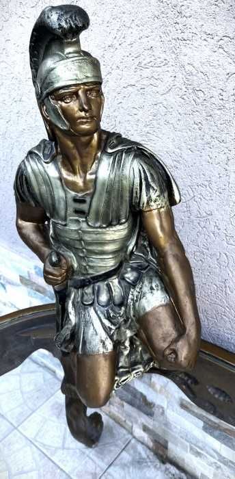 Impunătoare statueta-Soldat războinic roman-sculptura manuala-Franta