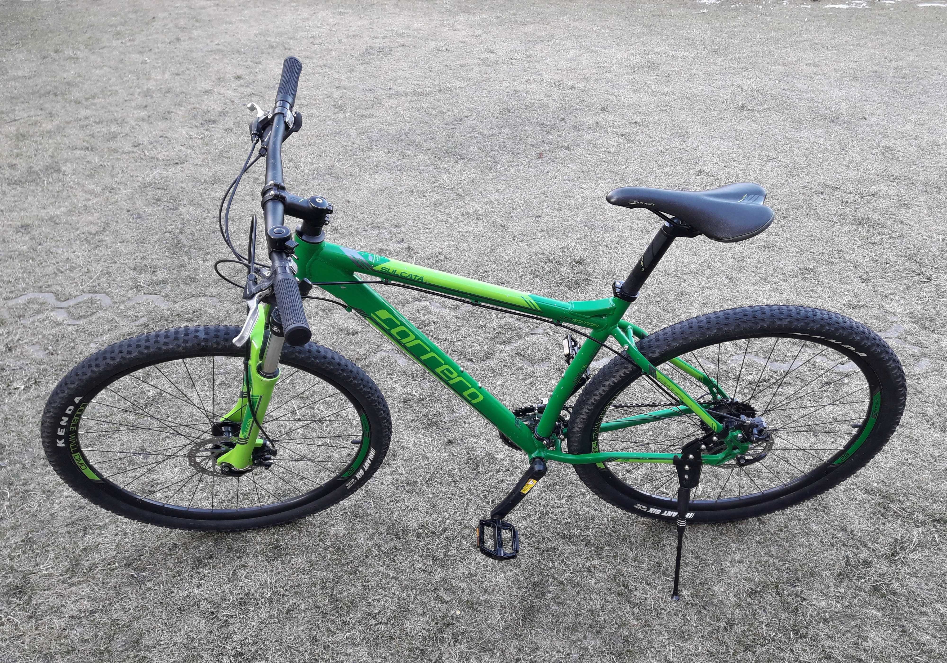 Bicicletă MTB 29’ Carrera Sulcata, 24 viteze, ALU frână disc - verde