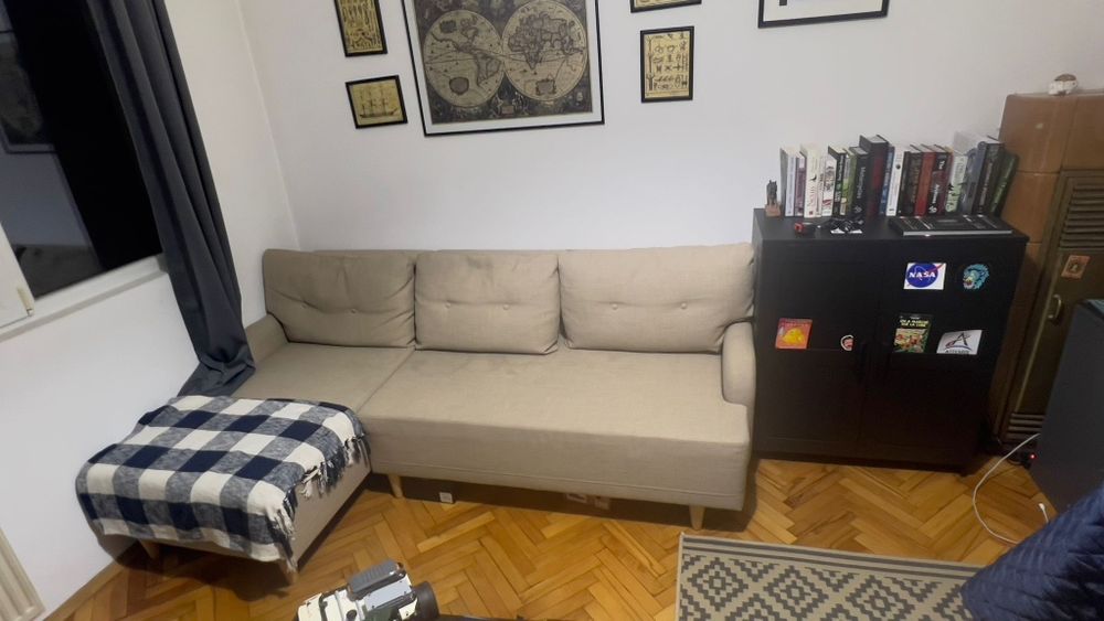 Разтегаем ъглов диван ИКЕА