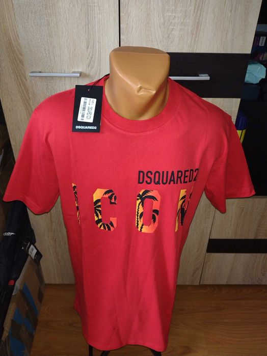 Tricou Balmain Dsquared2 plus unul negru toate bumbac marimea M noi