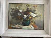 Продавам картина, ваза с цветя, подписана худ. Васил Даалов Ст. Загора