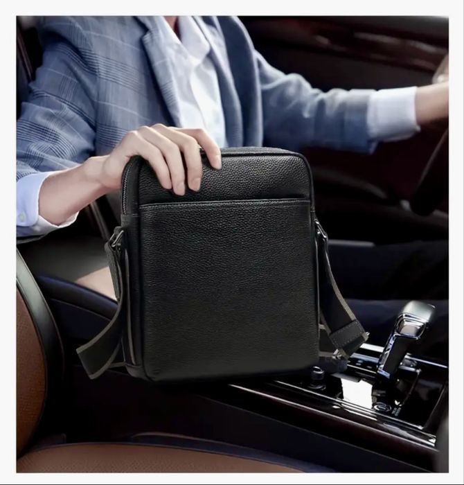 20%Промоция•Компактни кожени дисплей чанти за през рамо/Черни и Кафяви