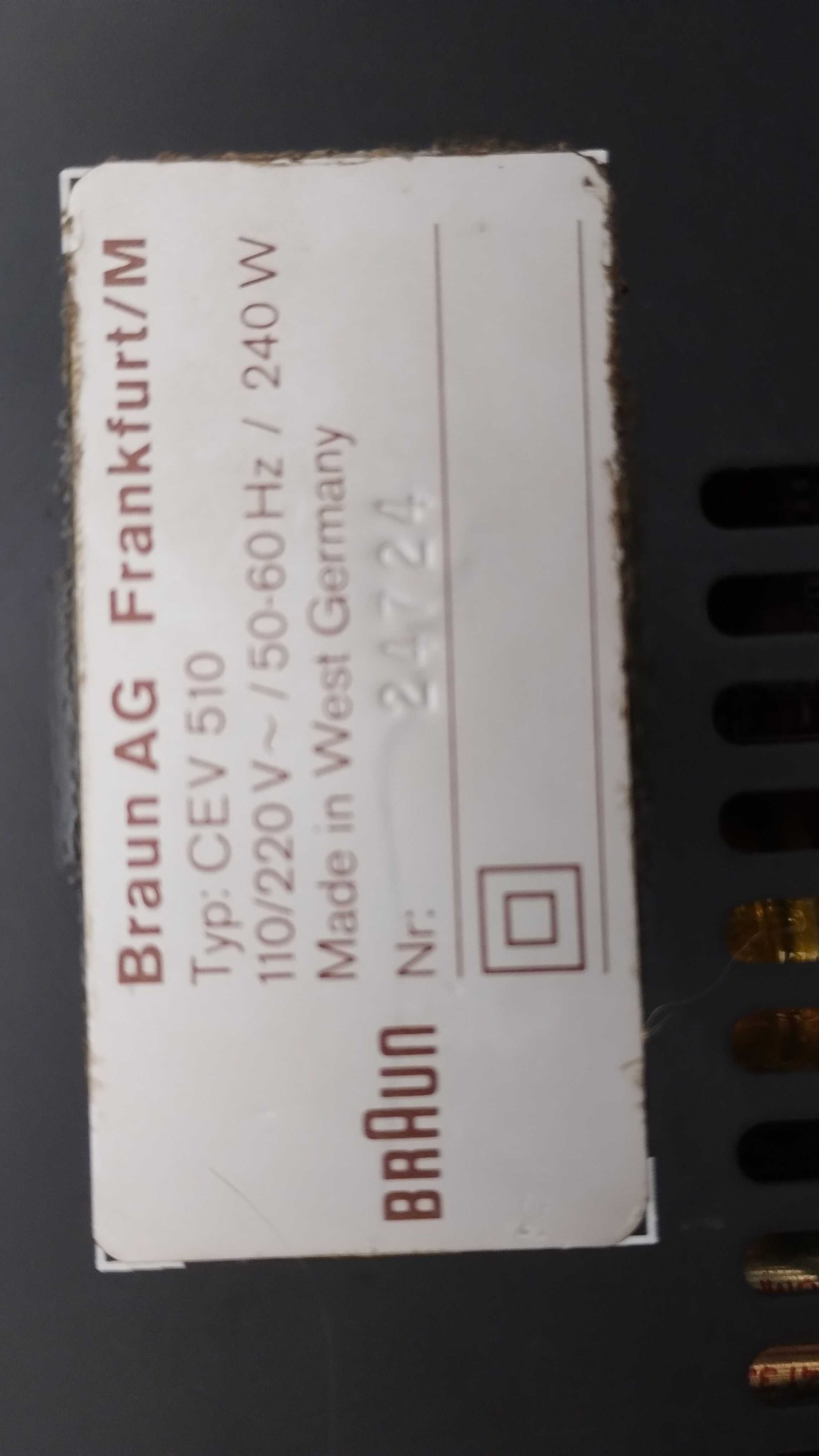 accesorii audio hi fi amplituner Braun CEV510