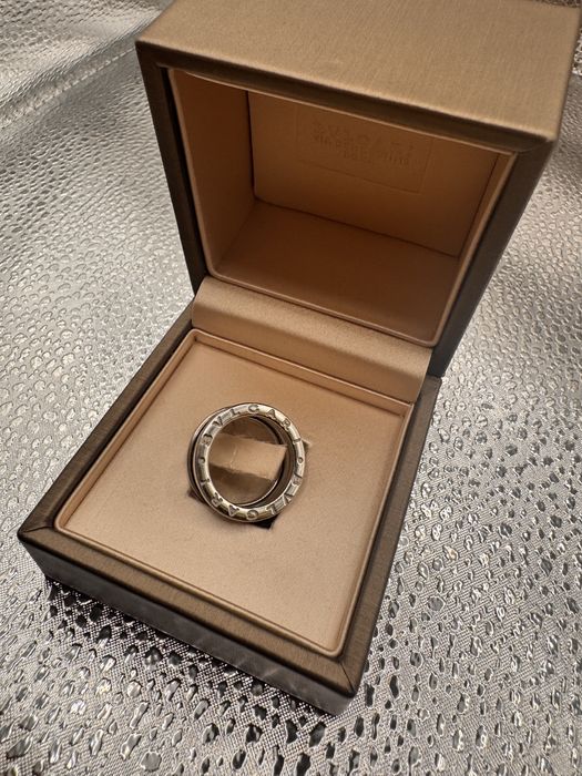 Inel B.Zero1 aur alb 18k