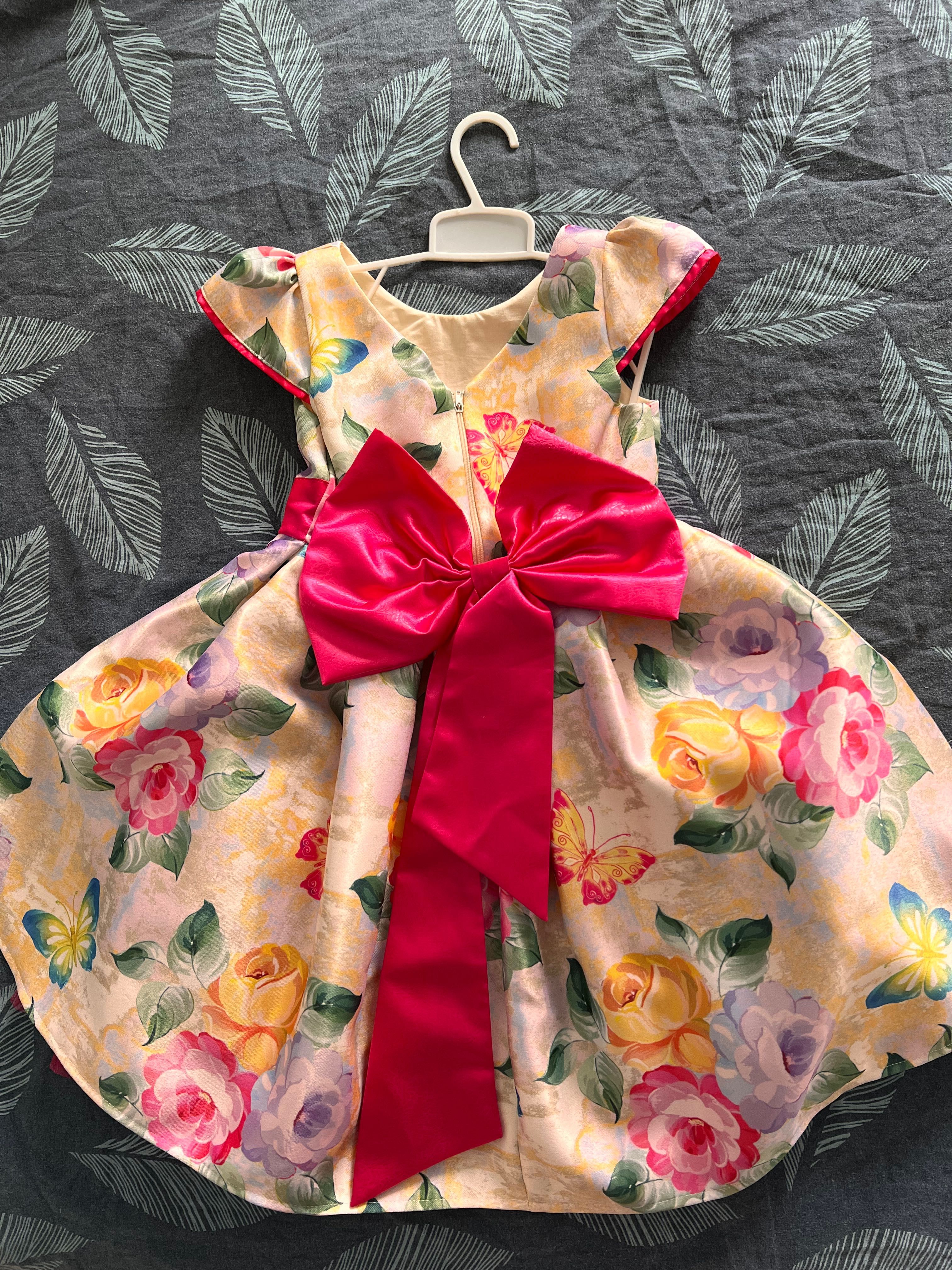 Официална детска рокля Доницета тюл в циклама 110 см