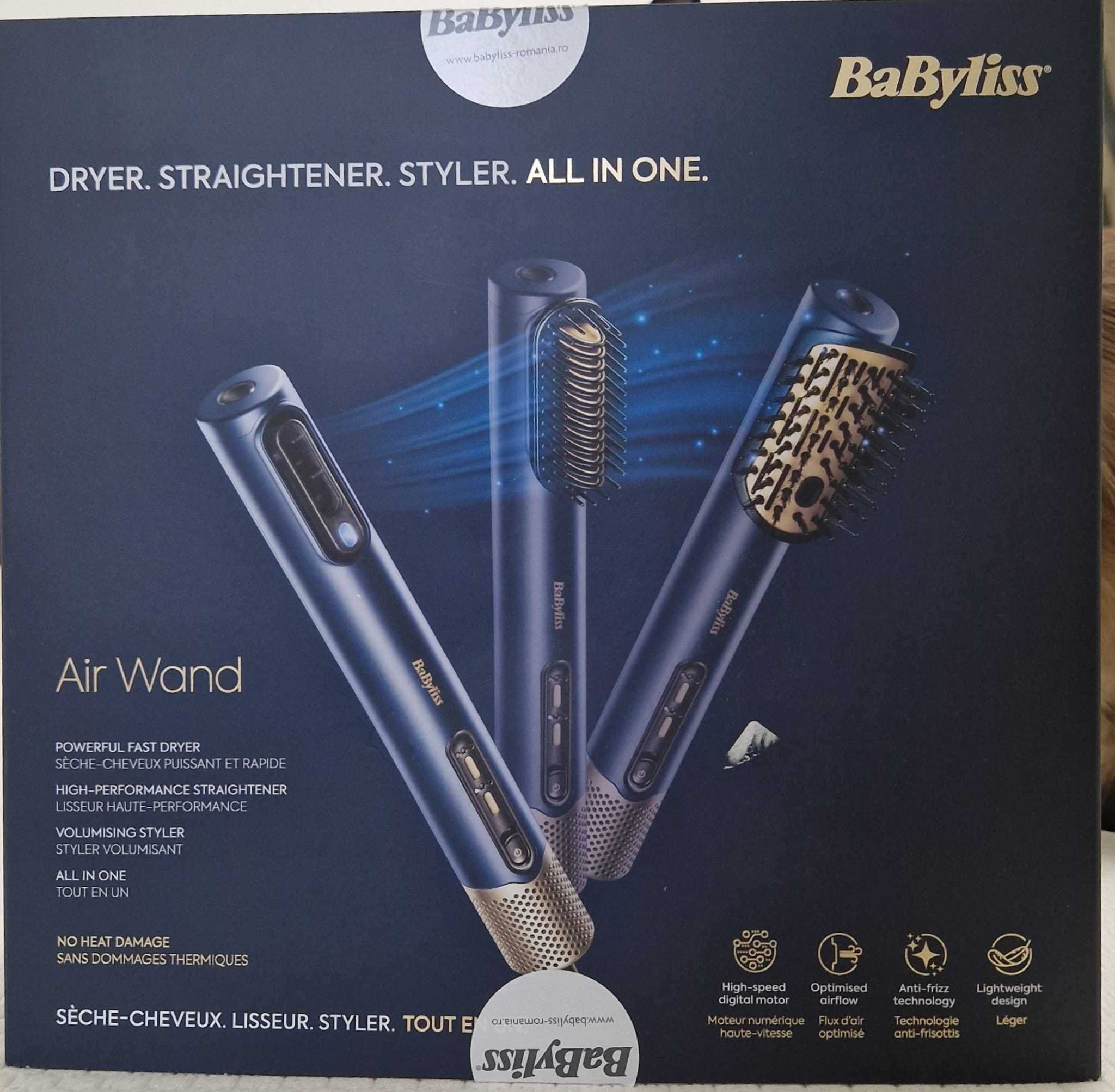 Perie păr BaByliss Air Wand all in 1 + două accesorii cadou