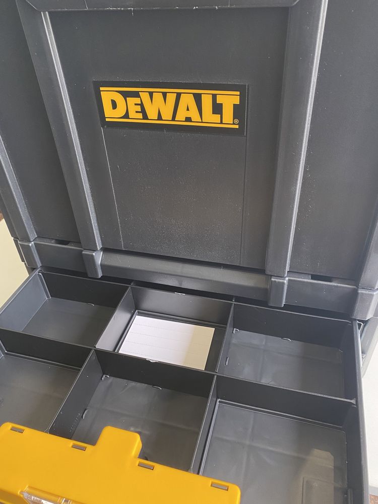 Куфар за инструменти с 2 чекмеджета DeWALT TSTAK  + Отворен Куфар