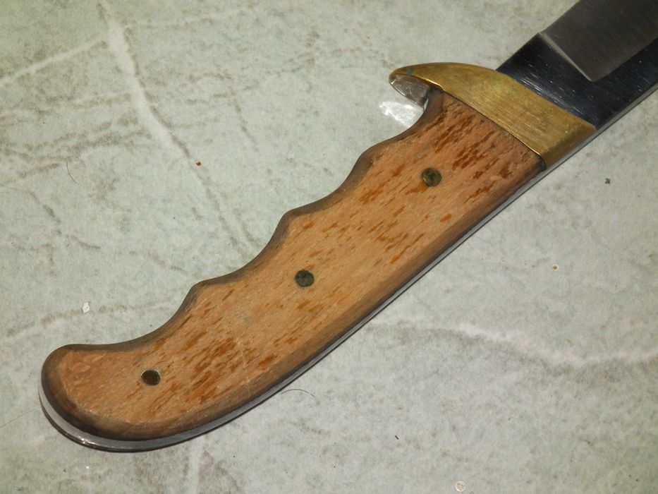 Cutit retro masiv de vánátoare drumetie + toc piele nr.2