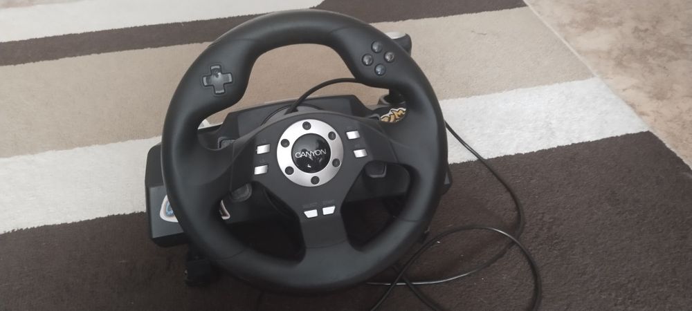 Продам игровой руль canyon б/у 270⁰ угол поворота