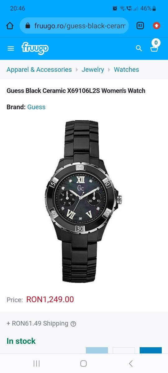 Ceas guess dama nou