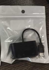 USB-C to microSD/SD and USB-A преходник