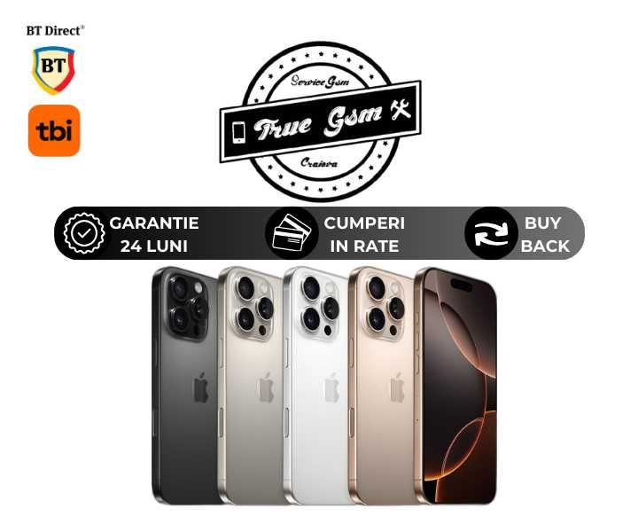 iPhone 16 Pro 128GB / 256GB / 512GB / 1TB - GARANTIE 24 LUNI | TrueGSM