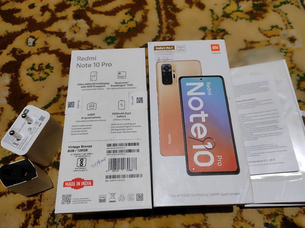 Redmi note 10 pro pomyat .8.128 5 oyliq tel hamma narsasi bor aybi yoq