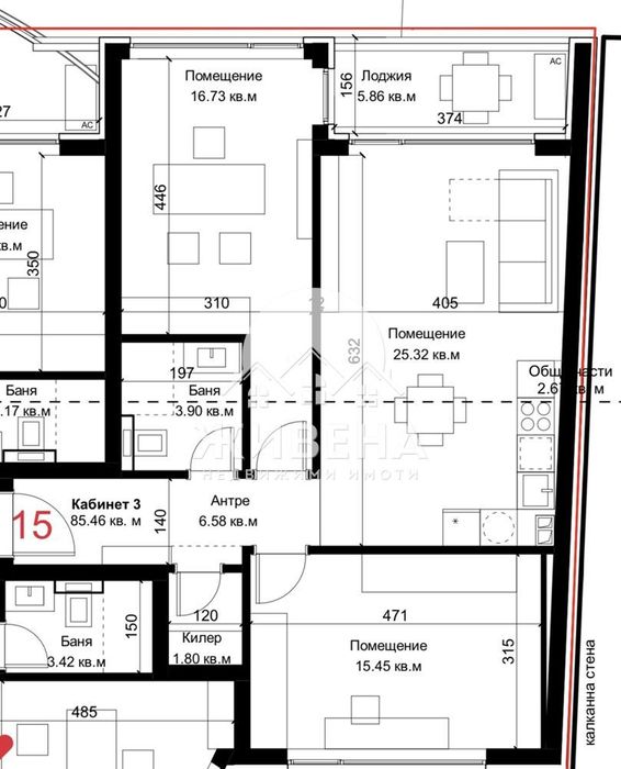 Продава се Тристаен апартамент в Варна, ЖП Гара - 98 кв.м за 1556 €/кв.м - Снимка #2